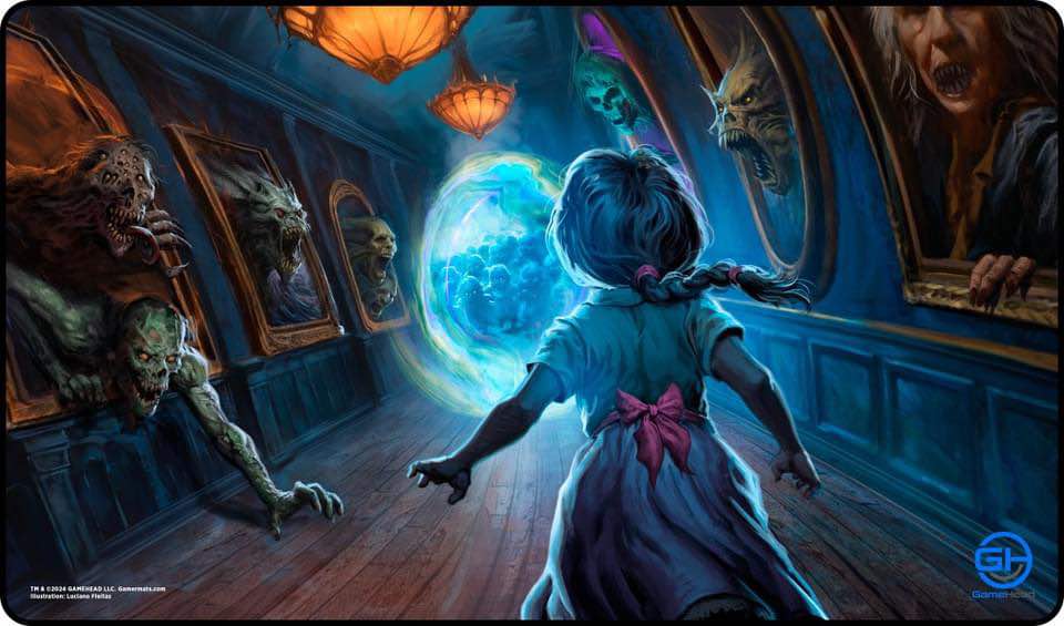 Premium Black Stitched Playmats (14x24) - Duskmourn Prerelease